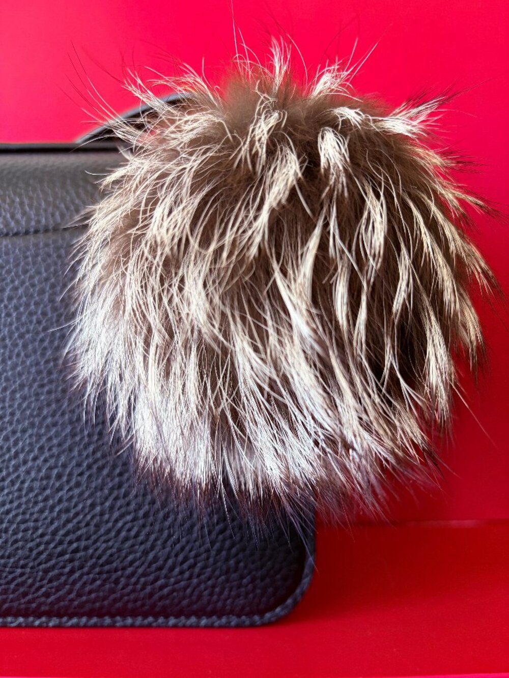 Genuine Fox Fur Bag Charm Key Chain